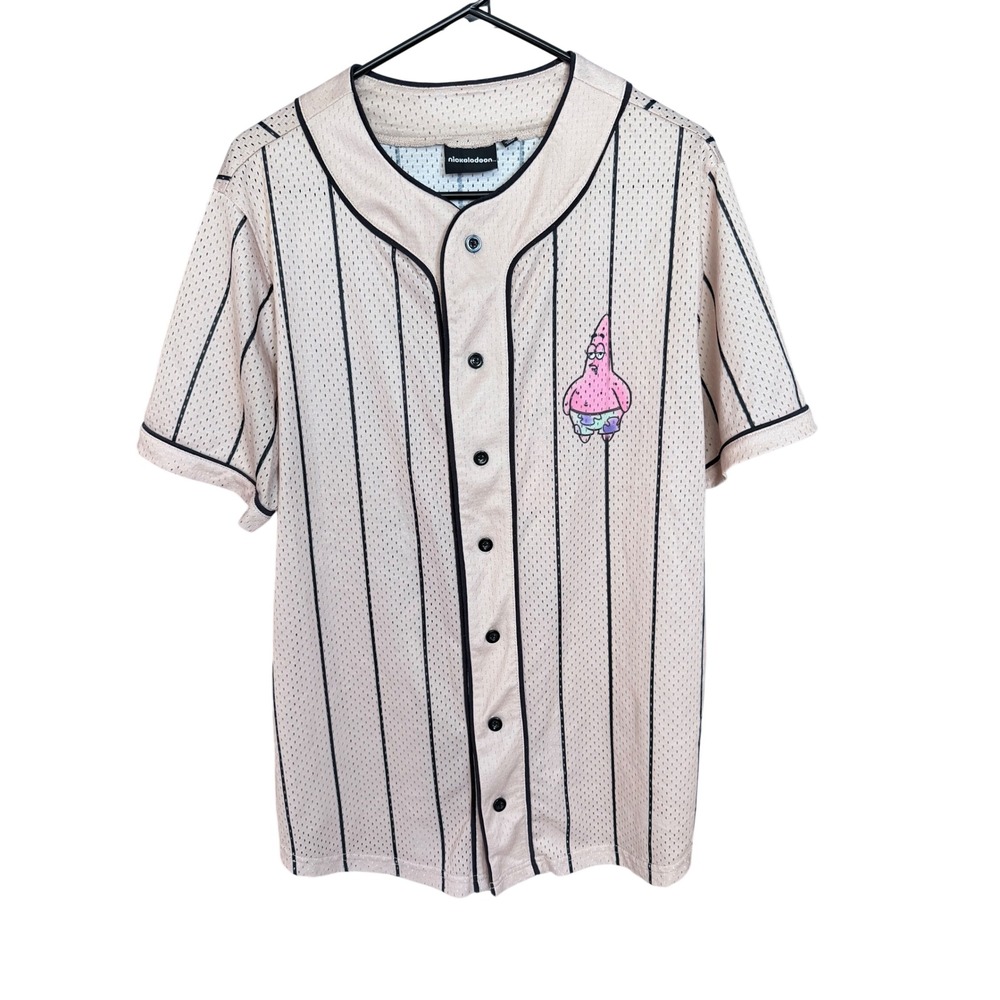 Nickelodeon Patrick Star SpongeBob Baseball Jersey Streetwear Size M